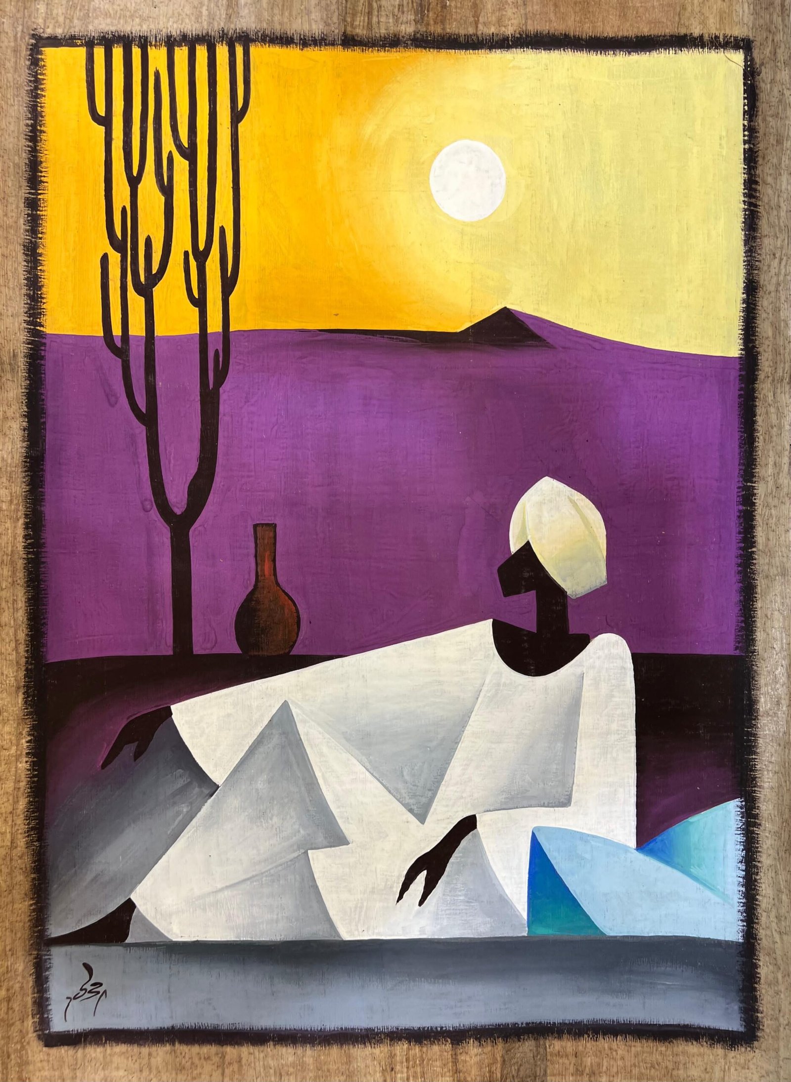Desert Serenity under the Purple Moon